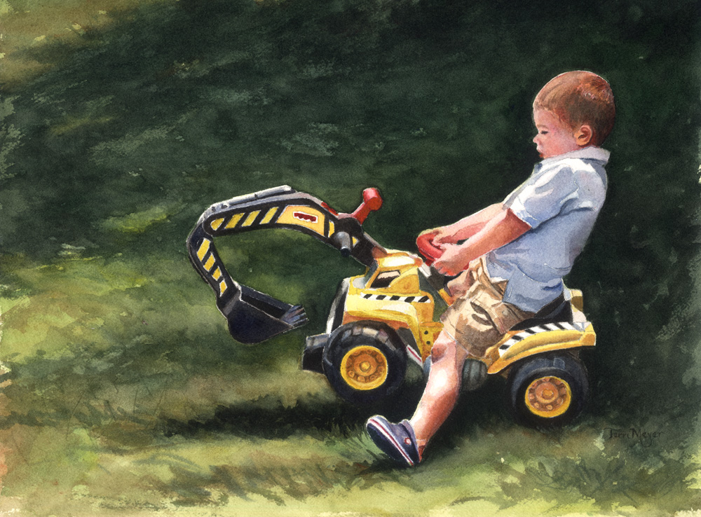 Mastering the Backhoe By Ohio Artist Terri Meyer Free Instructional