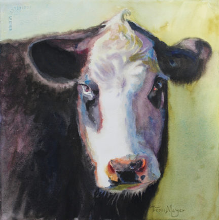Portrait of a Cow by Ohio Artist Terri Meyer
