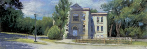 Painting of the Historic Lakeside School in Ohio by Terri Meyer