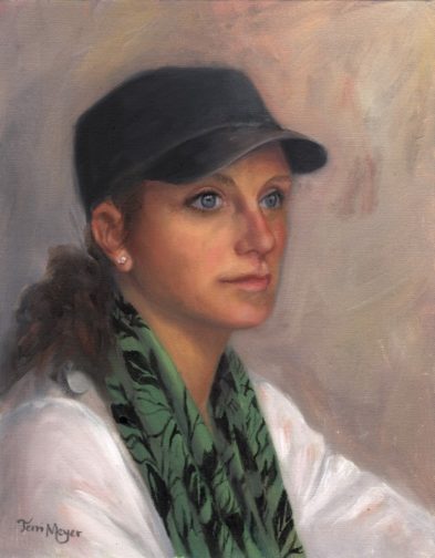 Portrait of a Young Woman wearing a ball cap by Terri Meyer
