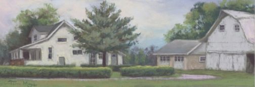 A painting of a private farm in Ohio by Terri Meyer