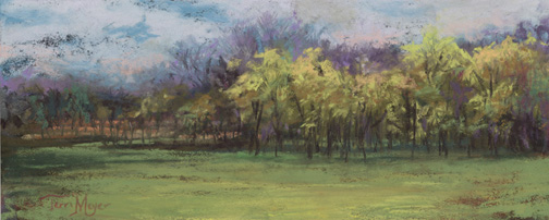 Panoramic Landscape Painting by Terri Meyer