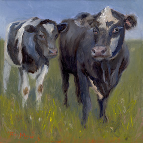 Cow Painting by Terri Meyer