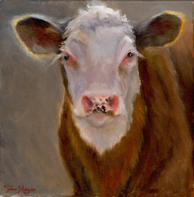 Cow Portrait by Terri Meyer