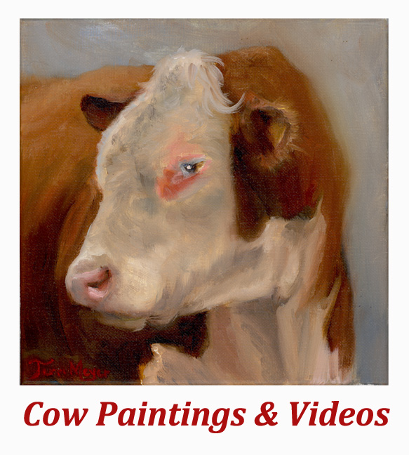 Cow Painting and Videos by Terri Meyer