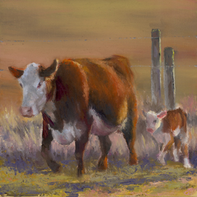Cow Calf Painting
