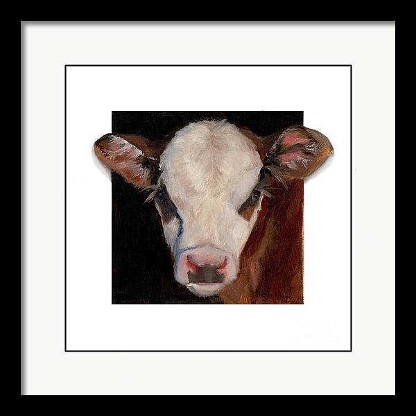 Framed Calf Portrait by Terri Meyer